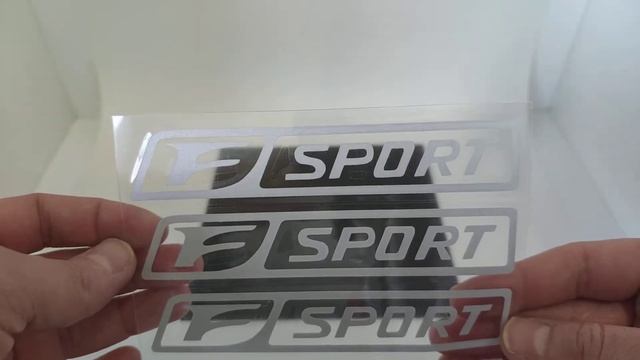 Наклейки на суппорта F-sport белые смотреть онлайн