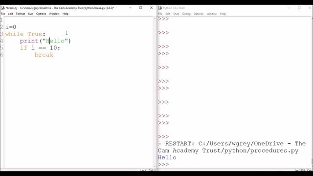 Break statement in Python смотреть онлайн