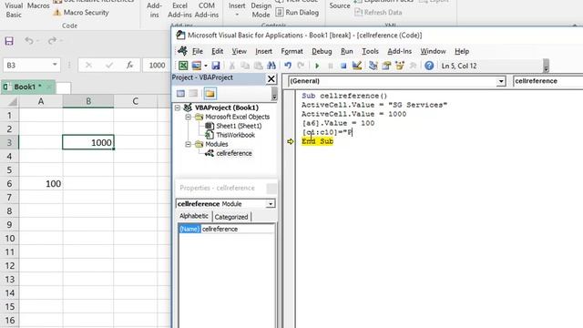 Excel VBA cell reference/range смотреть онлайн