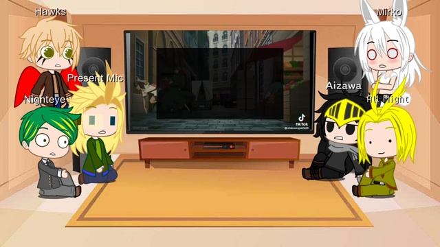 Pro Heroes react to OFA and Deku! смотреть онлайн