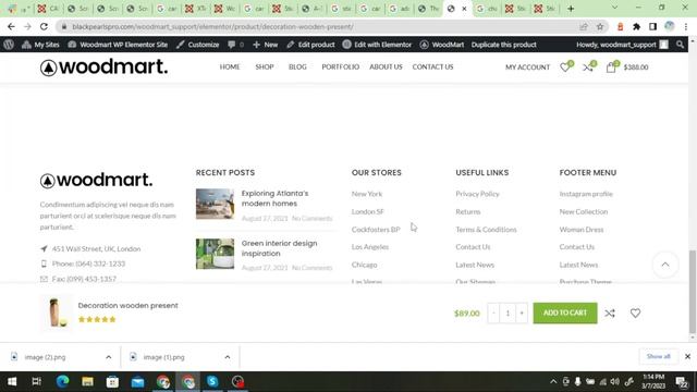 Sticky footer and sticky Add to cart in WoodMart смотреть онлайн