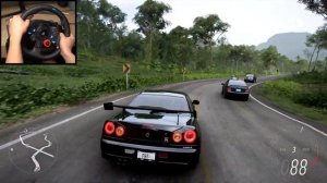 Nissan Skyline GT-R R34 V-Spec II - Forza Horizon 5 Gameplay (Logitech G29 Steering Wheel)