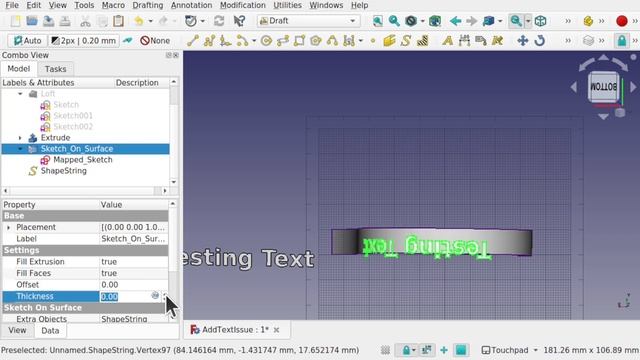 FreeCAD: Text on awkward surfaces failing? Possible solution and hack смотреть онлайн