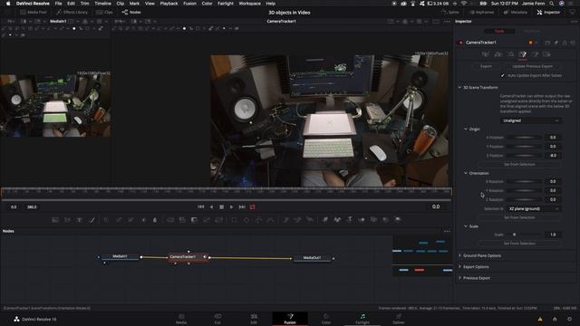 ADD 3D OBJECTS to your VIDEOS with CAMERA TRACKER - Davinci Resolve Fusion Tutorial смотреть онлайн