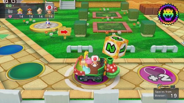 Mario Party 10 Bowser Party #219 Peach, Daisy, Rosalina, Toad Mushroom Park Master Difficulty смотреть онлайн