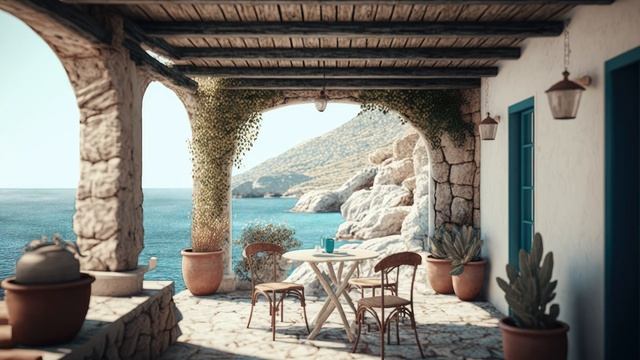 Побег на греческую террасу в безмятежной и умиротворяющей обстановке смотреть онлайн