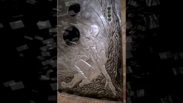 Резьба по гипсу (барельеф "Остался один...") -- арт-студия "Русская Лисичка" смотреть онлайн