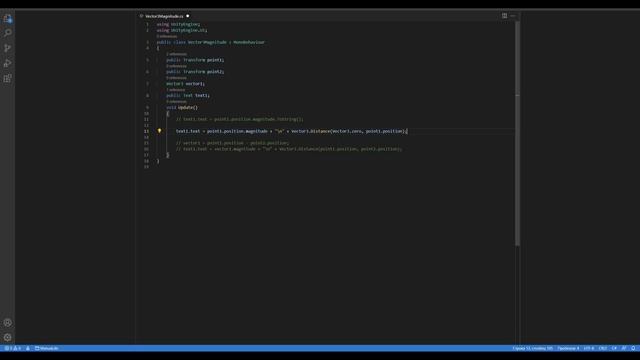 Unity C#. Vector3 magnitude. Справочник. Мусин Михаил. смотреть онлайн
