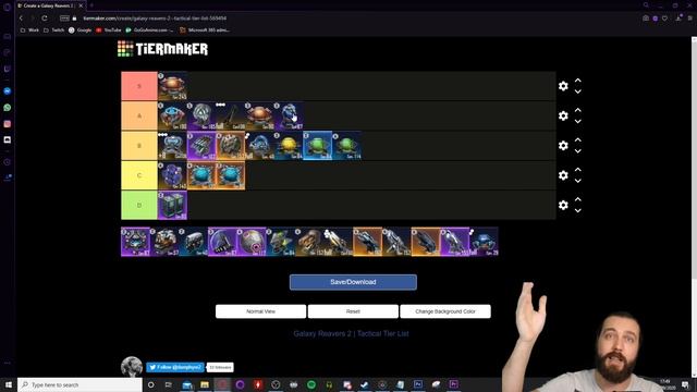 Galaxy Reavers 2 | Tacticals Tier List смотреть онлайн