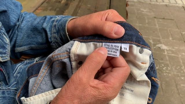 Американские джинсы 3sixteen из японского денима. ( Японский деним ) смотреть онлайн