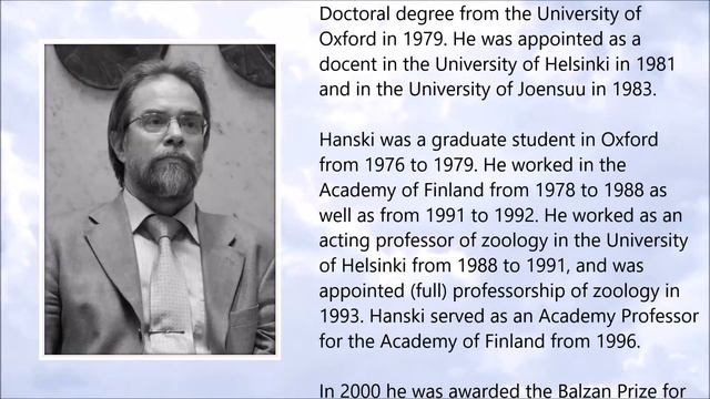 Ilkka Hanski ● A Simple Tribute смотреть онлайн