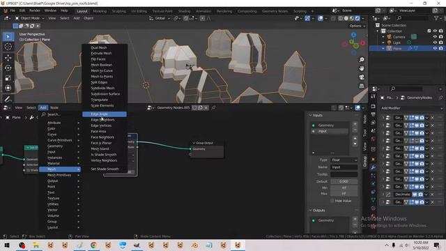 Geometry Nodes - Procedural Hip Roof Buildings - capturing edge wear attribute смотреть онлайн