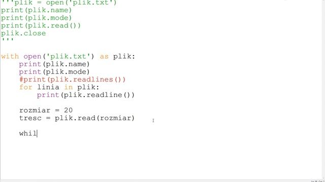Operacje na plikach tekstowych [Python] odc. 30 z serii podstaw Pythona смотреть онлайн