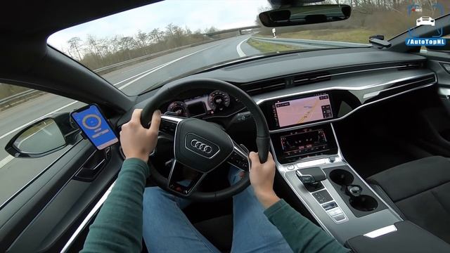 2019 AUDI A6 50 TDI 3.0 V6 AUTOBAHN POV 264km/h TOP SPEED by AutoTopNL смотреть онлайн