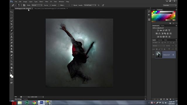 Photoshop: How to add fire easily смотреть онлайн
