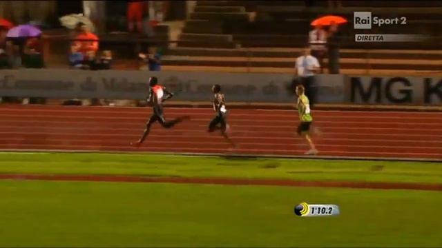 Mohammed Aman Ethiopia Wins 800 meter race in Milan - Rudisha 2nd смотреть онлайн