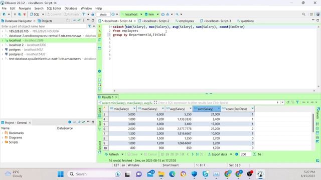 SQL GROUP BY Statement смотреть онлайн