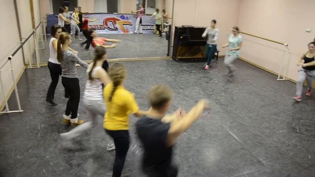 Школа танцев 7Dance - Репетиция "Прогулка по Москве" смотреть онлайн