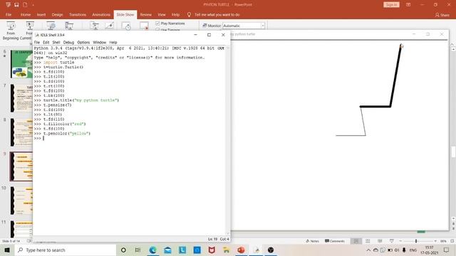 BASIC PYTHON TURTLE COMMANDS (PENCOLOR,PENSIZE,SHAPE SIZE COLOR,SCREEN COLOR,TITLE) смотреть онлайн