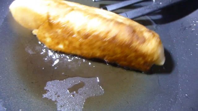 №2 Воздушные пирожки трубочкой для удобного прожаривания. Во фритюре будут ещё пышнее смотреть онлайн