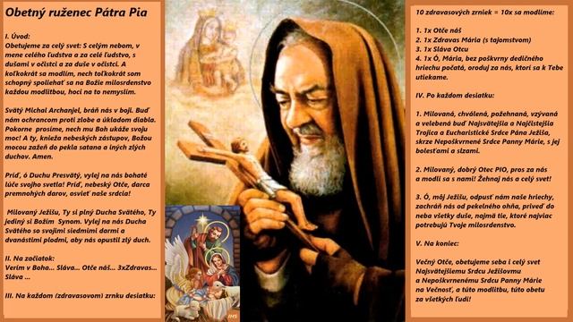 Obetný ruženec Pátra Pia - Radostný (včítane Úvodu) * смотреть онлайн