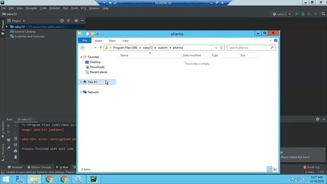 Configure PyCharm for Odoo v12 Development in Windows смотреть онлайн
