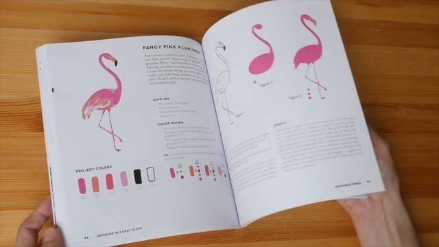 (book flip) Gouache in 4 Easy Steps by Anna Koliadych смотреть онлайн
