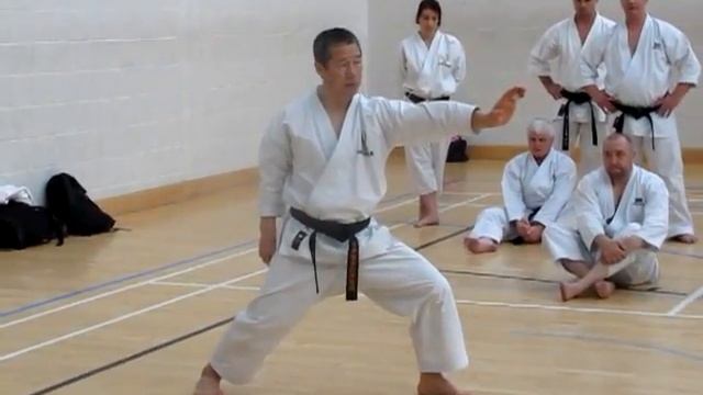 Kagawa-sensei demonstrating beginning of kata gojushiho-sho смотреть онлайн