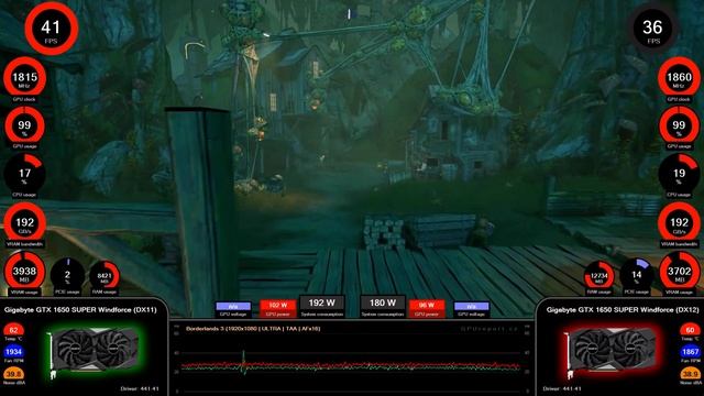 Borderlands 3 (1K) - GeForce GTX 1650 SUPER DirectX11 vs DirectX12 смотреть онлайн