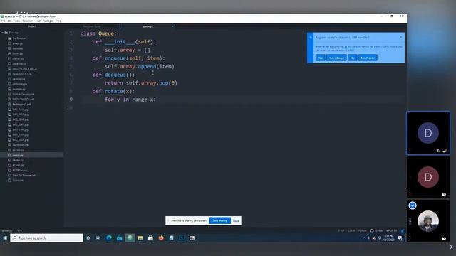 Teaching Python Live - Queue Data Structure смотреть онлайн