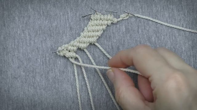 Macrame Christmas Star Pattern with Beads смотреть онлайн