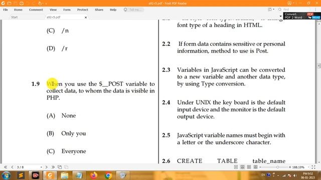 A LEVEL: Web Application using PHP | NIELIT A Level Old paper A9-R5 | A Level Classes and Notes смотреть онлайн
