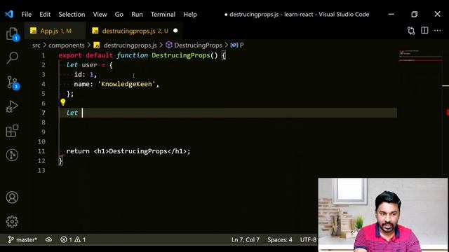 Destructuring Props in React. What is a spread operator? смотреть онлайн