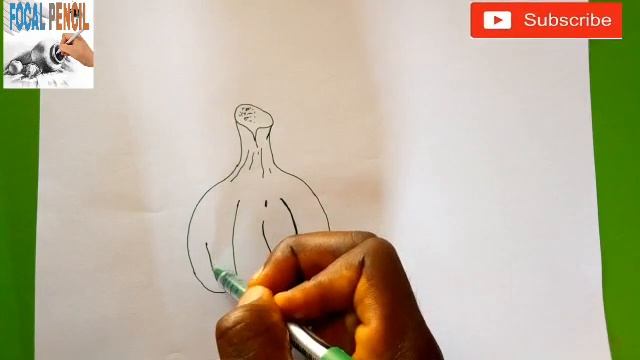 DRAWING HINTS; Learn how to draw Garlic. смотреть онлайн