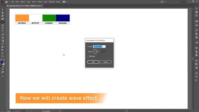 How to Make a Waving Flag Vector Design in Illustrator смотреть онлайн