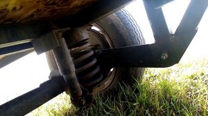 Крепление амортизатора Ваз 2107 на самодельный прицеп.