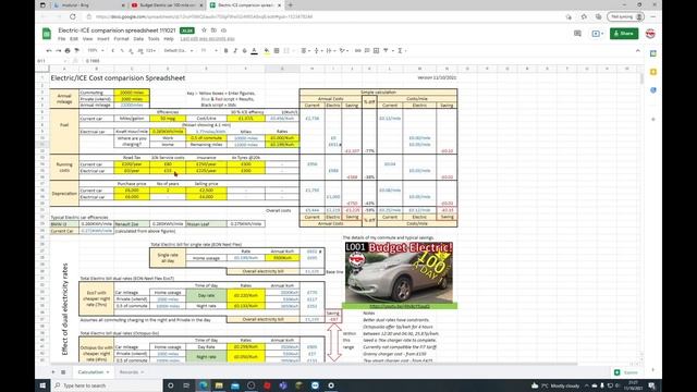 EV Spreadsheet to calculate savings compared to a petrol or diesel car? L002 Nissan Leaf смотреть онлайн