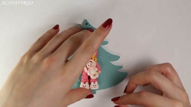 Мастер-класс: Часть 2. Девочка зайка из полимерной глины FIMO/Ёлочная игрушка/ polymer clay tutoria смотреть онлайн