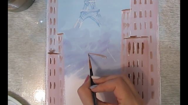 Как нарисовать Париж? Рисуем Утро в Париже гуашью! #Dari_Art смотреть онлайн