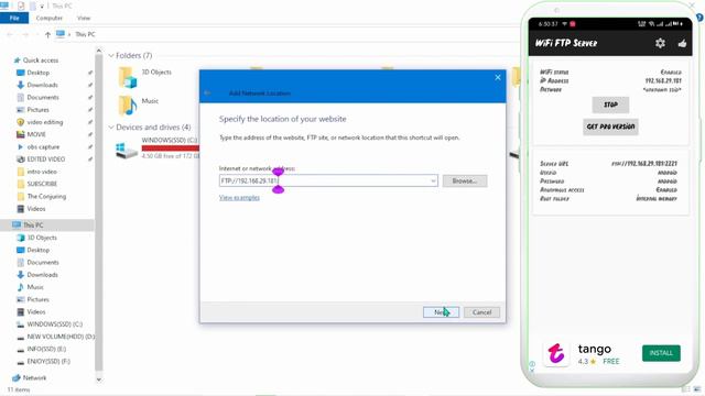 Wireless Data Transfer from Android to PC | WiFi File Transfer. смотреть онлайн