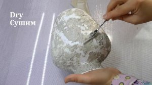 Переделка старой вазы/Ваза своими руками/Эффект камня/ Stone effect