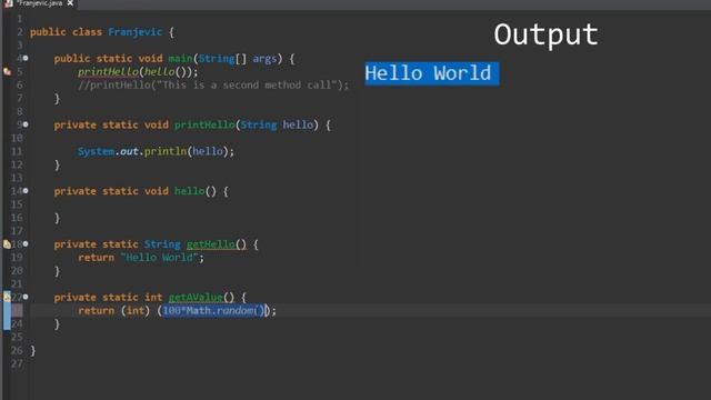 Java | Methods, Constructors and Objects смотреть онлайн