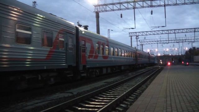 Отправление ЭП1М-566 с поездом №392 Ростов-на-Дону — Баку смотреть онлайн