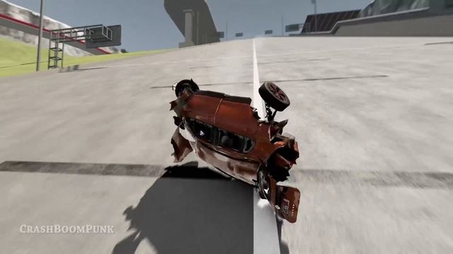 Satisfying Rollover Crashes #55 – BeamNG Drive | CrashBoomPunk смотреть онлайн