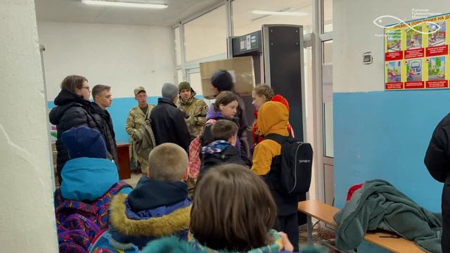 Школа г. Пологи получила помощь от граждан Беларуси. Русская Гуманитарная Миссия, февраль, 2024. смотреть онлайн