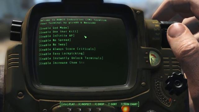 Fallout4 Mod PC Cheat Terminal Uploaded by NexusAU 8 14 2017 3 32 34 PM смотреть онлайн