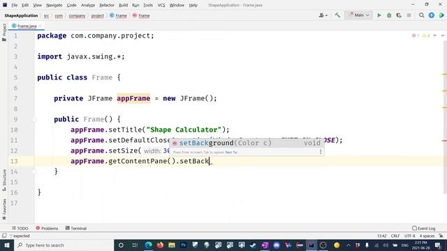 Shape Calculator Java Swing Application смотреть онлайн