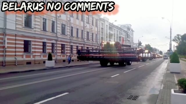 В Минске парад сельскохозяйственной техники. смотреть онлайн