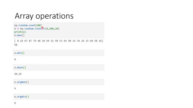 Python NumPy смотреть онлайн