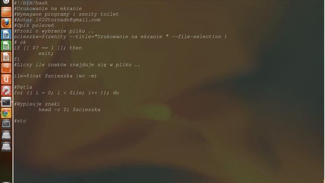 Drukowanie_na_ekranie Bash linux (zenity ,cat ,if ,for ,sleep ,toilet ,hear ,wc) смотреть онлайн